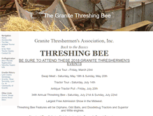 Tablet Screenshot of granitethreshingbee.com